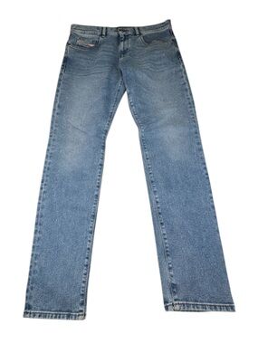 !!!!!! SOLD !!!! Size 34X32 Blue Denim Cotton Streetwear Pants Zipper
